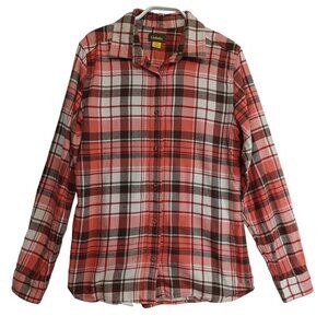Cabelas Plaid Flannel Shirt Womens Medium